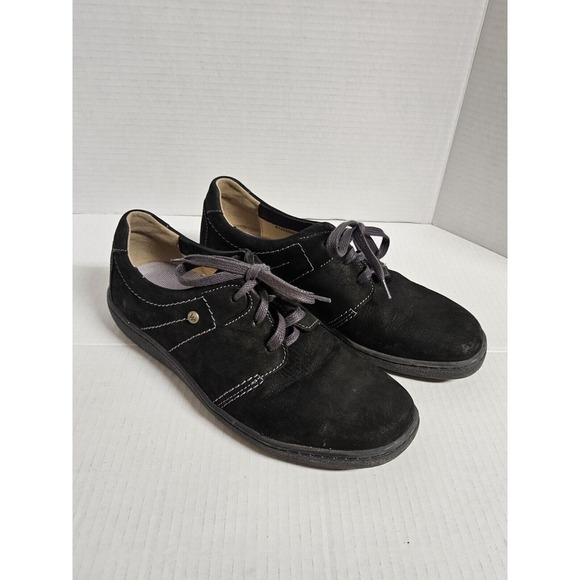 SAS Shoes - Womens 10 (42) Black SAS Suede Nature 2.0 Wolky Shoes